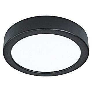 Eglo Fueva 5 Okrugla stropna LED svjetiljka (10,5 W, Ø x V: 16 x 2,8 cm, Crne boje, Neutralno bijelo)