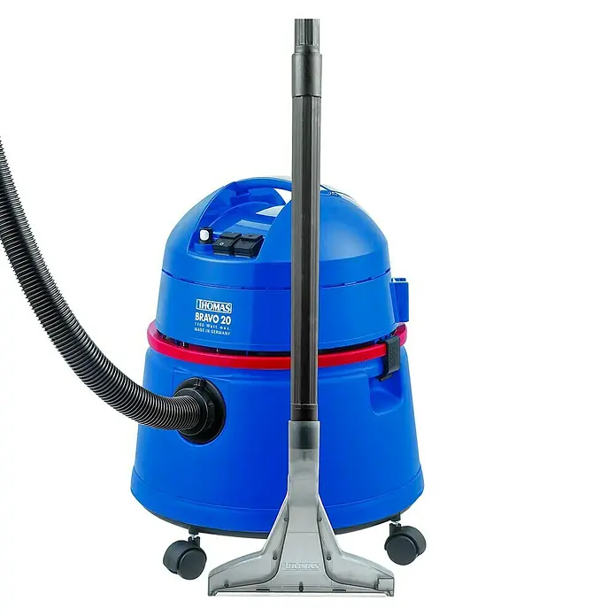 Thomas Waschsauger Bravo 20 - 1.400 W, Behältervolumen: 20 l - Blauer Thomas Bravo 20 Staubsauger mit Teleskoprohr und Aufsatz, ideal für gründliche Reinigungsarbeiten im ganzen Haus.