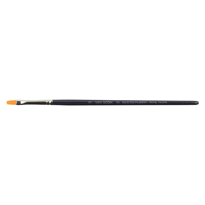 Talens Van Gogh Pincel plano AC Toray 194 - Tamaño pincel: N.6, Fibra sintética, Madera - Pincel "Van Gogh 194" con filamento seleccionado, ideal para aplicaciones precisas y detalles finos. Una herramienta de alta calidad para artistas.