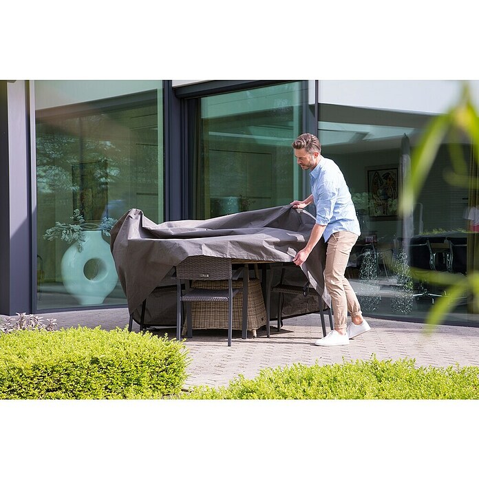 Outdoor Covers Beschermhoes voor zitgroepen (Kunststof, Ø x h: 260 x 85 cm) | BAUHAUS