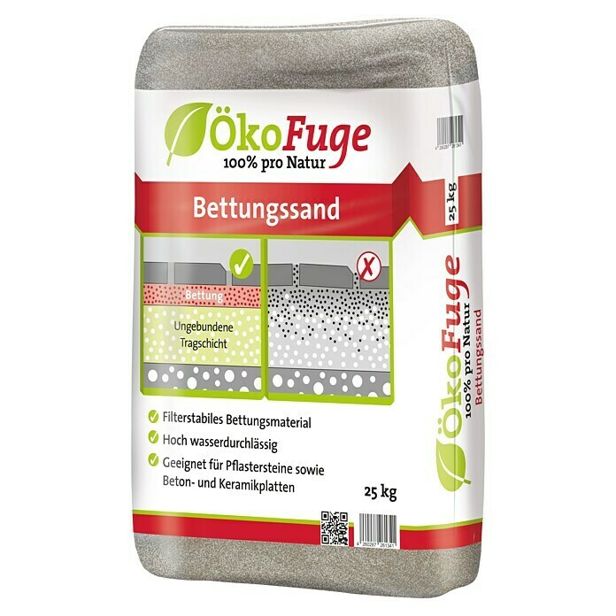Ökofuge Pesek za polaganje  (25 kg) | 5687 - gesackte Ware (Zierkiesel/Sand/P | FAEA - Gartenbaustoffe | FAE - Gartenbaustoffe | FA - Baustoffe | F - Baustoffe | BAUHAUS
