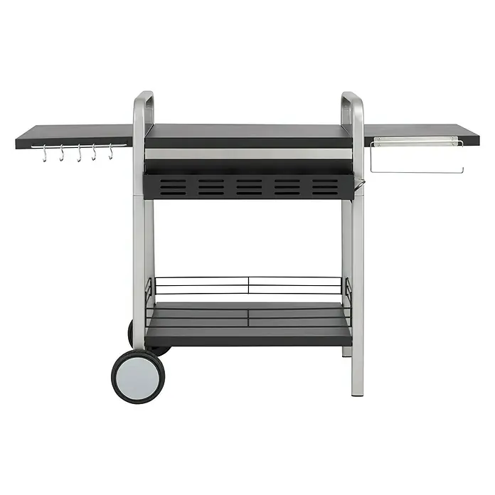 Tepro Untergestell Universal - L x B x H: 150,5 x 59,5 x 97,5 cm, Stahl - Ein vielseitiger Grillwagen mit Ablageflächen und Haken für Grillutensilien. Perfekt für den mobilen Einsatz beim Grillen im Freien.