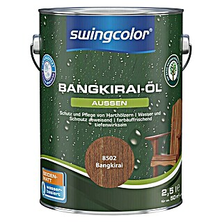 swingcolor Bangkirai-Öl (Bangkirai, 2,5 l, Seidenmatt, Wasserbasiert)