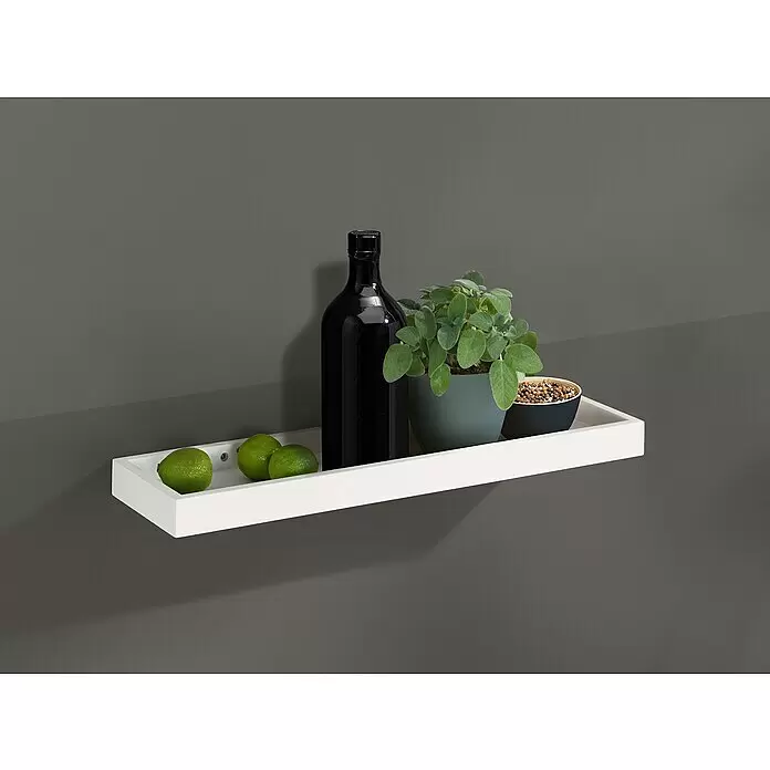 Dolle Wandregal Loggia - L x B x H: 40 x 15 x 4 cm, Weiß - Stimmungsaufnahme