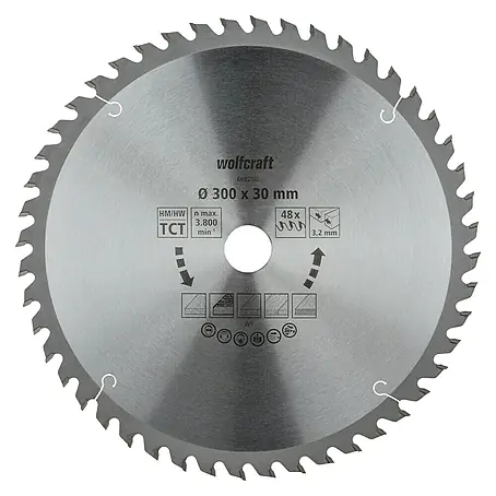 Wolfcraft  Kreissägeblatt Serie orange
