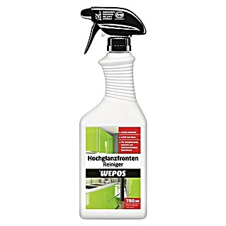 Wepos Reinigungsmittel Hochglanzfronten Reiniger (750 ml, Flasche mit Sprühkopf)