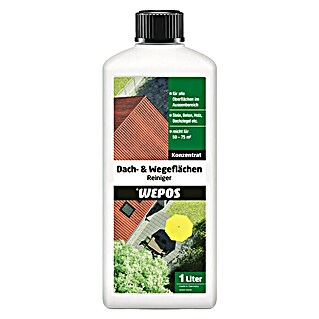 Wepos Reinigungsmittel Dach- & Wegeflächen Reiniger (1.000 ml, Flasche)