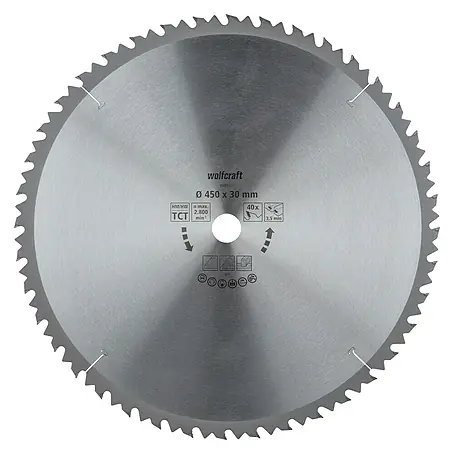 Wolfcraft  Kreissägeblatt Serie braun