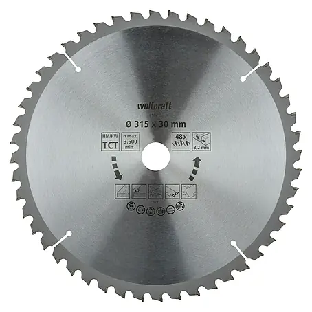 Wolfcraft  Kreissägeblatt Serie lila