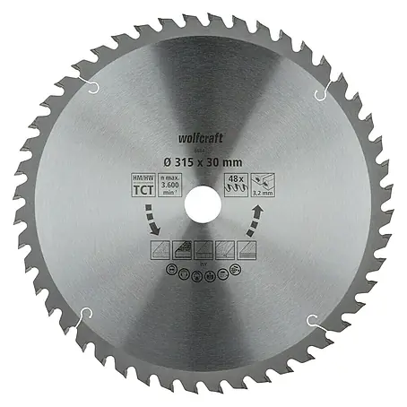 Wolfcraft  Kreissägeblatt Serie orange