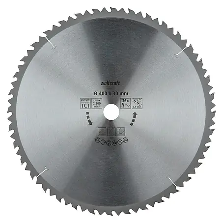 Wolfcraft  Kreissägeblatt Serie braun