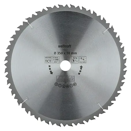 Wolfcraft  Kreissägeblatt Serie braun