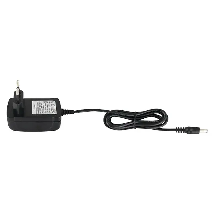 Globo Lámpara de sobremesa LED Ursino - 8 W, L x An x Al: 48 x 17 x 51,5 cm, Negro, Blanco frío - Fuente de alimentación LED negra con enchufe europeo y cable, ideal para sistemas de iluminación LED. Alimentación fiable para diversas aplicaciones.