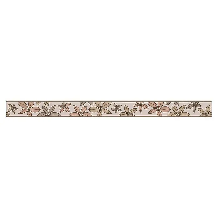 A.S. Création Only Borders 11 Tapetenborte Blüten - Kunststoff, Braun/Beige/Weiß - Diese Bordüre mit Blättern ist perfekt um jeden Raum zu dekorieren. Das dezente Farbdesign ermöglicht eine einfache Kombination.