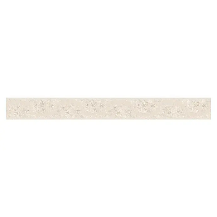 A.S. Création Only Borders 11 Tapetenborte Blattranke - Kunststoff, Creme - Ein cremefarbener Tapetenbordüre mit einem zarten floralen Muster, ideal für dezente Akzente im Raum. Die Bordüre verleiht Eleganz.