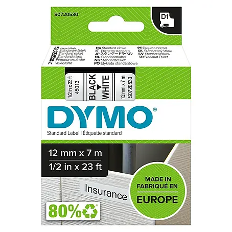 Dymo  Cinta para etiquetado D1