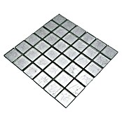 Mosaikfliese Quadrat Crystal Uni XCM 8SB26 (30 x 30 cm, Silber, Glänzend)