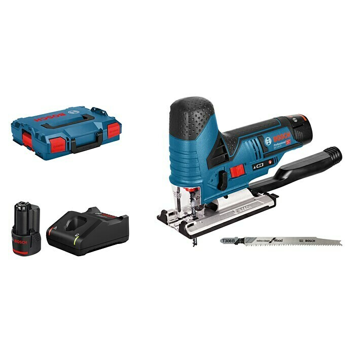 Bosch Professional Akku-Stichsäge GST 12V-70 (12 V, 2 Akkus, 3 Ah, 1.500 Hübe/min - 2.800 Hübe/min) | BAUHAUS