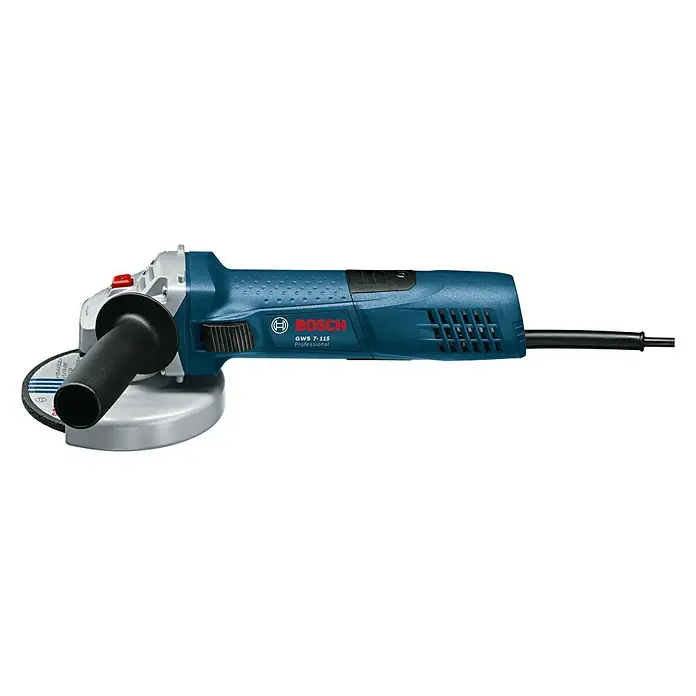 Bosch Professional Elektro-Winkelschleifer GWS 7-125 - 720 W, Durchmesser Scheibe: 125 mm, Leerlaufdrehzahl: 11.000 U/min - Bosch GWS 7-115 Professional Winkelschleifer mit ergonomischem Design und leistungsstarkem Motor für präzise Schleifarbeiten.