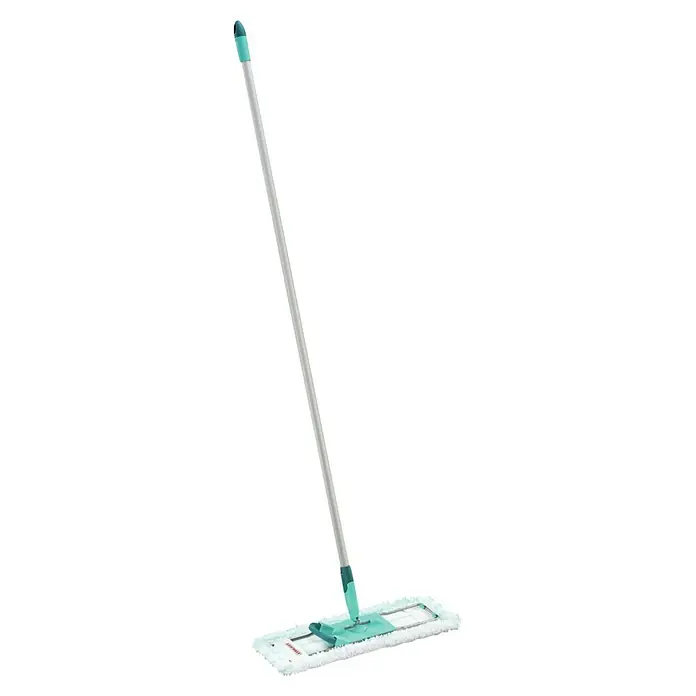 Leifheit Bodenwischer Profi XL micro duo mit Aluminiumstiel - 42 cm, 75 % Polyester, 25 % Polyamid - Mikrofaser-Mopp mit Teleskopstiel und flachem Wischerkopf für die schnelle und gründliche Reinigung von Böden aller Art.