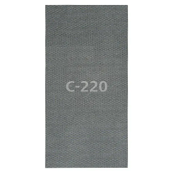 Wolfcraft Schleifgitter-Set - L x B: 280 x 115 mm, 2 Stk. - Nahaufnahme von C-320 Textilmaschenware mit feiner Struktur. Die enge Webart ist in einem regelmäßigen Muster aus Quadraten angeordnet.