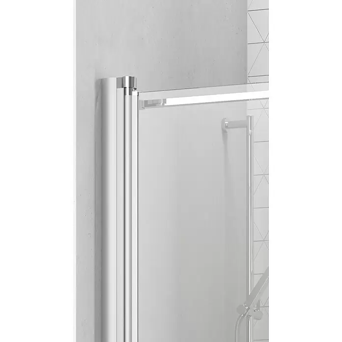 Camargue Vario Eckdusche S1+S7 - L x B x H: 75 x 90 x 195 cm, Beschichtet, Silber, Glasstärke: 6 mm - Detailaufnahme