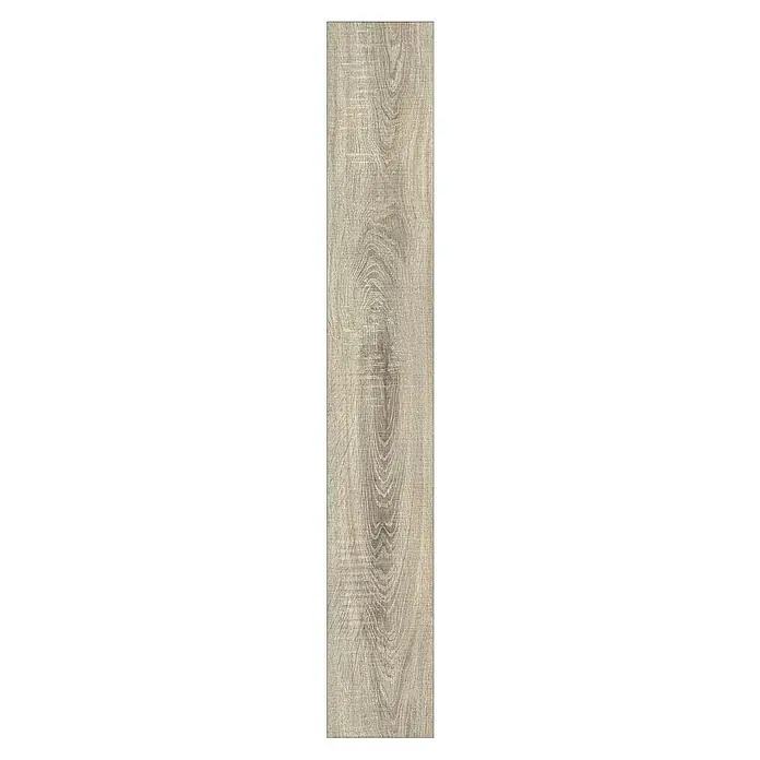 Laminat - Leonessa, Landhausdiele, 1.292 x 193 x 7 mm - Bild einer einzelnen Holzplanke mit einer markanten Maserung, die eine natürliche und rustikale Ästhetik vermittelt.