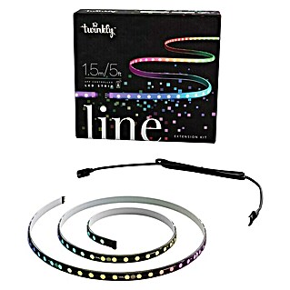 Twinkly Set za produljenje LED trake Line (Crne boje, Područje uporabe: U zatvorenom, 1,5 m, Boja svjetla: RGB)
