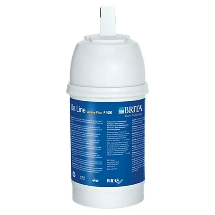 Brita Cartucho de repuesto On Line Active Plus 1000 - Específico para: Brita Filtro de agua On Line Active Plus - Cartucho de filtro de agua Brita On Line Active Plus P 1000 para agua limpia y sabrosa directamente del grifo.