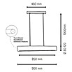 Spotlight LED-Pendelleuchte Lucas (25,5 W, Braun/Gebeizte Kiefer, 90 cm) | BAUHAUS