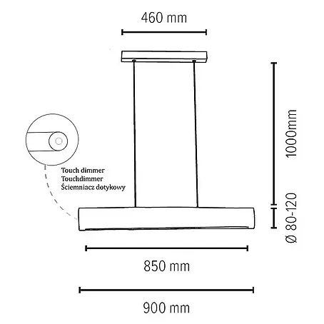 Spotlight  LED-Pendelleuchte Lucas