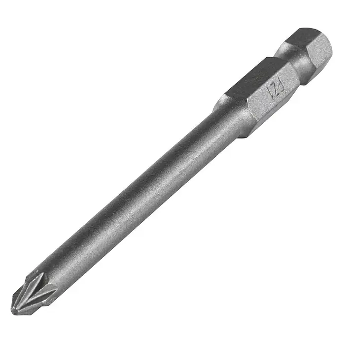 Wolfcraft Schraubendreherklinge Solid - PZ 1, Länge: 89 mm - Ein detailreiches Bild eines Kreuzschlitz-Schrauberbits mit dem Aufdruck PZ1, das für präzise Schraubarbeiten entwickelt wurde.