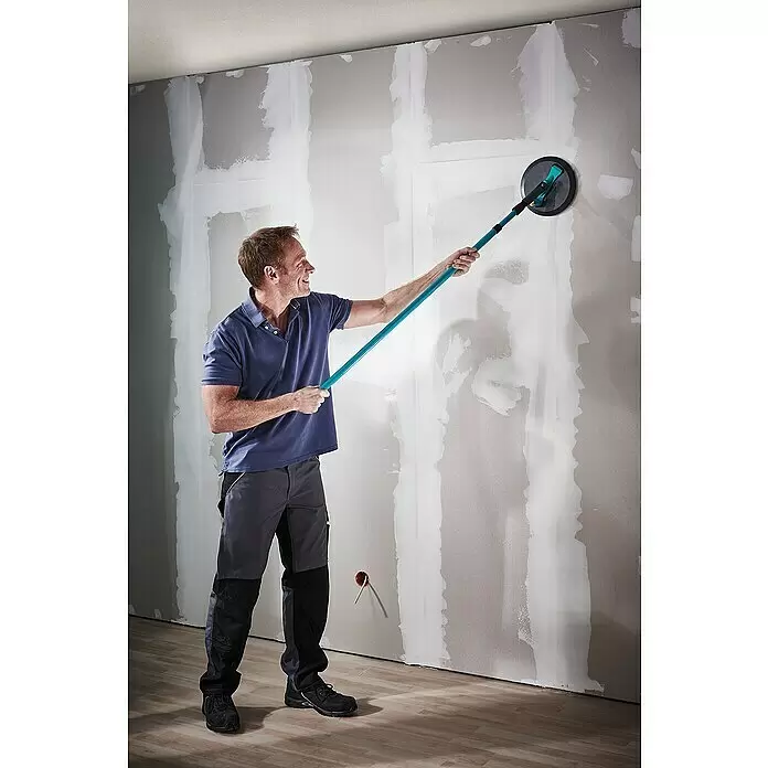 Wolfcraft Wand- & Deckenschleifer mit Stiel - Durchmesser Schleifteller: 225 mm - Anwendungsbeispiel