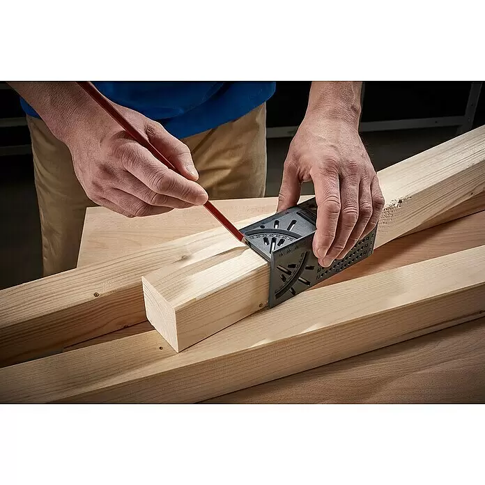 Wolfcraft Gehrungswinkel - Winkel: 0 ° - 90 °, Länge: 66 mm - Anwendungsbeispiel