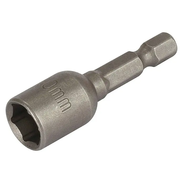 Wolfcraft Steckschlüssel CV - Schlüsselweite: 10 mm - 10-mm-Nuss-Bit: Ein robustes Werkzeug für Schraubarbeiten, ideal für Handwerker und Heimwerker, bietet präzisen Halt und effiziente Kraftübertragung.