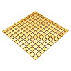 Mosaikfliese Quadrat Crystal Uni CM 4GO10 (30 x 30 cm, Gold, Glänzend)