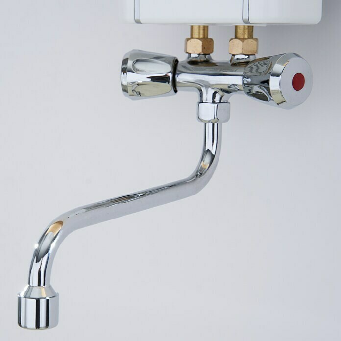 Thermoflow Kleindurchlauferhitzer Elex 3,5Mit Armatur, 3.500 W, 2 l/min bei 25 °C Detail Shot