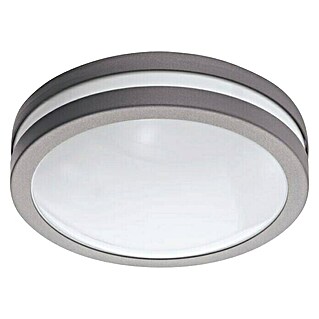 Eglo LED-Außendeckenleuchte Locana-C (Ø x H: 26 x 9,5 cm, 14 W, Silber, Weiß, IP44)