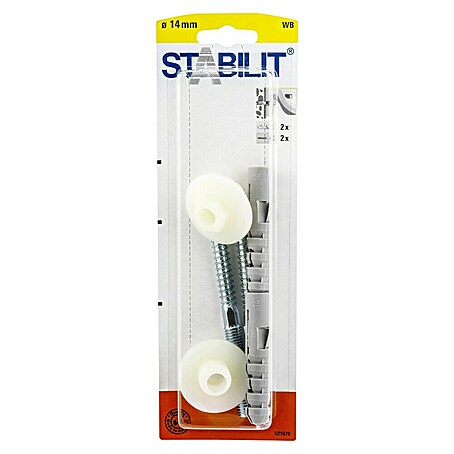 Stabilit Waschtischbefestigung (Durchmesser Dübel: 14 mm, Länge Dübel: 75 mm, 2 Stk.)