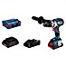 Bosch Professional AMPShare 18V Taladro atornillador percutor de batería GSB 18V-110 C 