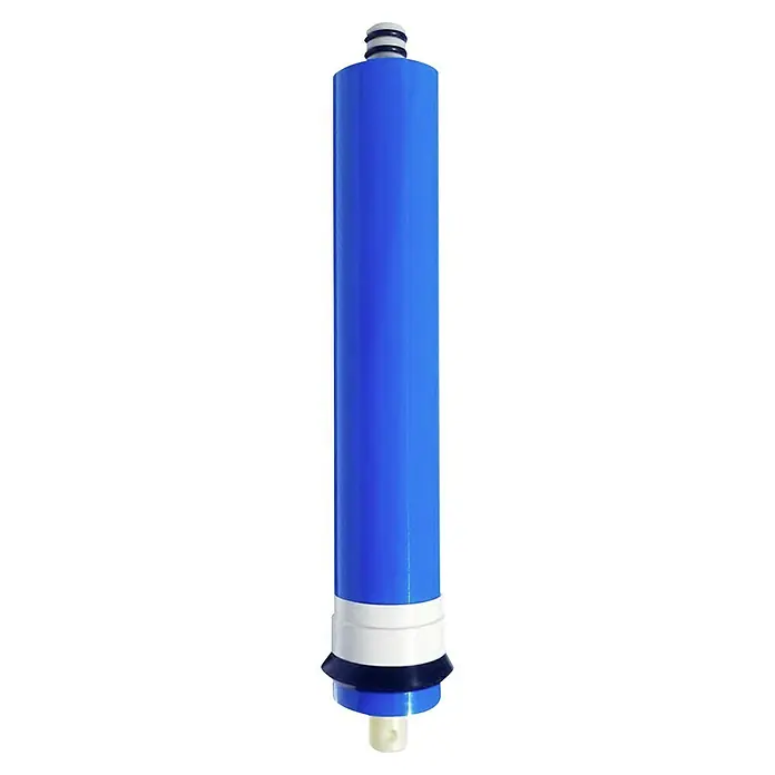 Bb agua Membrana de ósmosis 100 GPD - 1 ud., Apto para: Equipos de ósmosis - Filtro de agua azul con detalles en blanco y azul oscuro. Ideal para agua limpia y filtrada en el hogar.