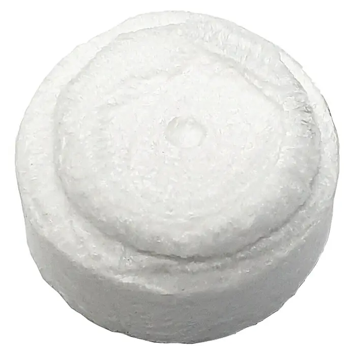 Bb agua Recambio de sensor de fugas - 10 ud., Equipos de ósmosis - Primer plano de un malvavisco blanco con un diseño suave y redondo y una textura ligeramente irregular, ideal para los amantes de los dulces.