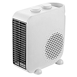 Calefactor de aire 2 en 1 (2.000 W, Blanco/Negro, 12 x 22,3 x 22,3 cm)