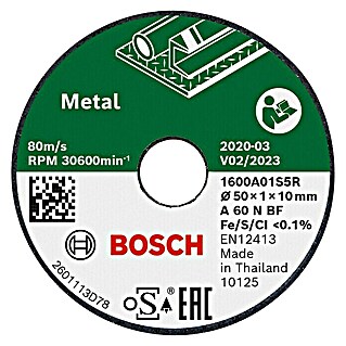 Bosch Trennscheibe (Durchmesser: 50 mm, Edelstahl)