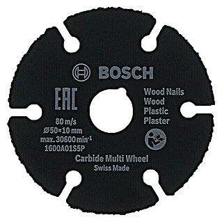 Bosch Karbid-Trennscheibe Carbide Multi Wheel (Durchmesser: 50 mm, Stärke: 1 mm, Geeignet für: Holz)