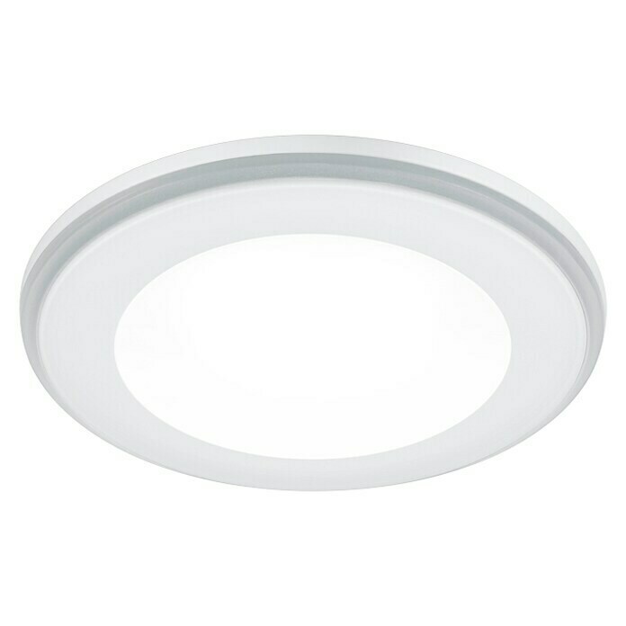 Trio Leuchten LED-Einbauleuchte rund Aura5 W, Ø x H: 82 mm x 4 cm, Weiß View From Below