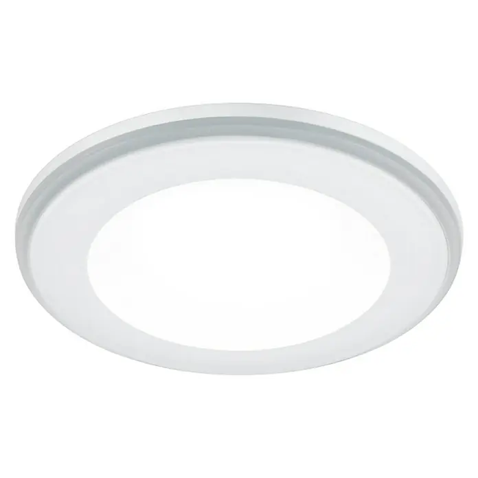 Trio Leuchten LED-Einbauleuchte rund Aura - 5 W, Ø x H: 82 mm x 4 cm, Weiß - Weiße LED-Deckenleuchte, runde Form. Moderne Leuchte für Innenräume, ideal für Wohnzimmer oder Schlafzimmer.
