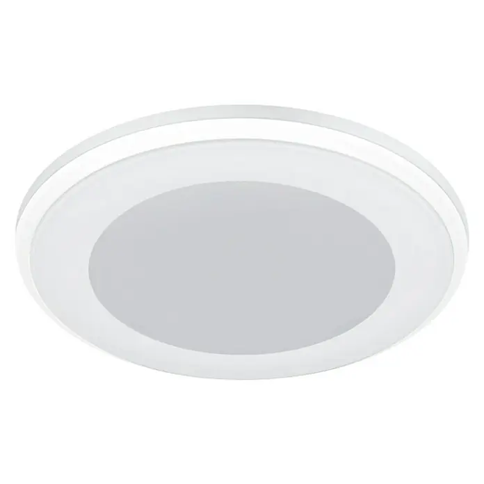 Trio Leuchten LED-Einbauleuchte rund Aura - 5 W, Ø x H: 82 mm x 4 cm, Weiß - Eine moderne, runde LED-Deckenleuchte in Weiß, die sich ideal für eine stilvolle und energieeffiziente Beleuchtung eignet.