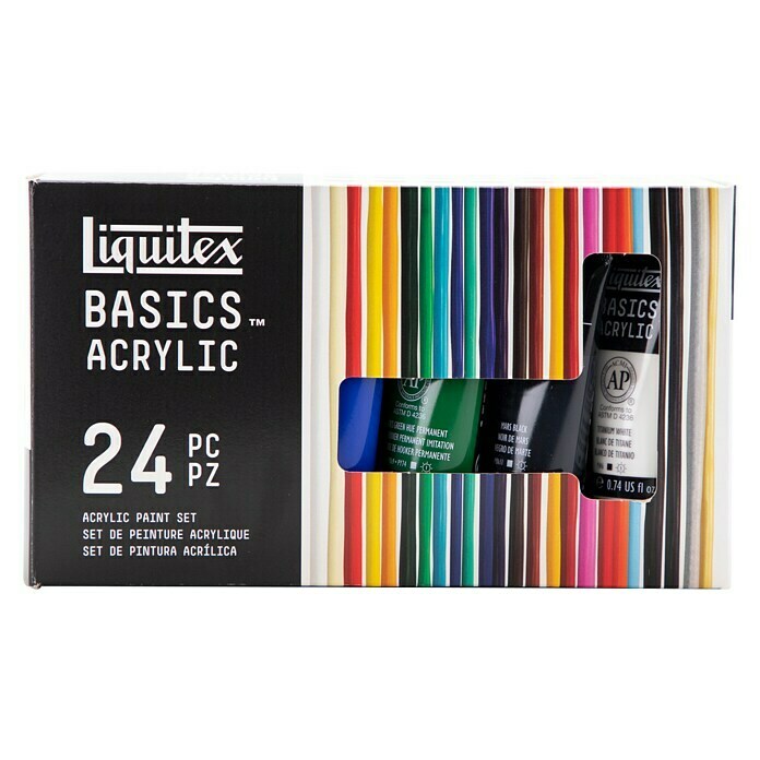 Liquitex Basics Acrylfarben-Set (24 x 22ml)