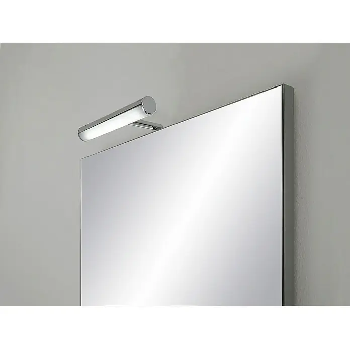 Riva Badmöbel-Set Elegance - Gesamtbreite Badmöbel: 45,2 cm, Silbergrau - Spiegelschrank mit integrierter Beleuchtung für ein modernes Badezimmerambiente. Das schlichte Design fügt sich nahtlos in jede Einrichtung ein.